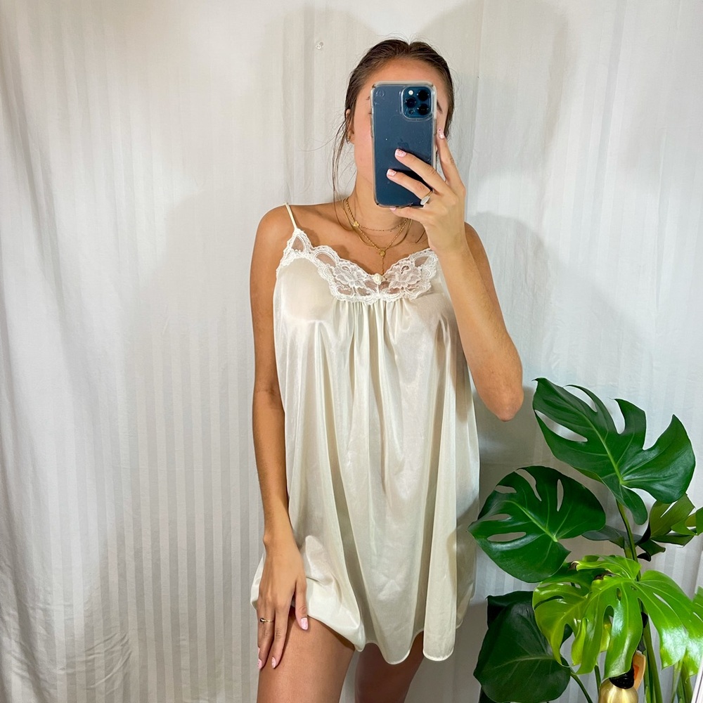 Vintage Soft Moments Silky Night Gown